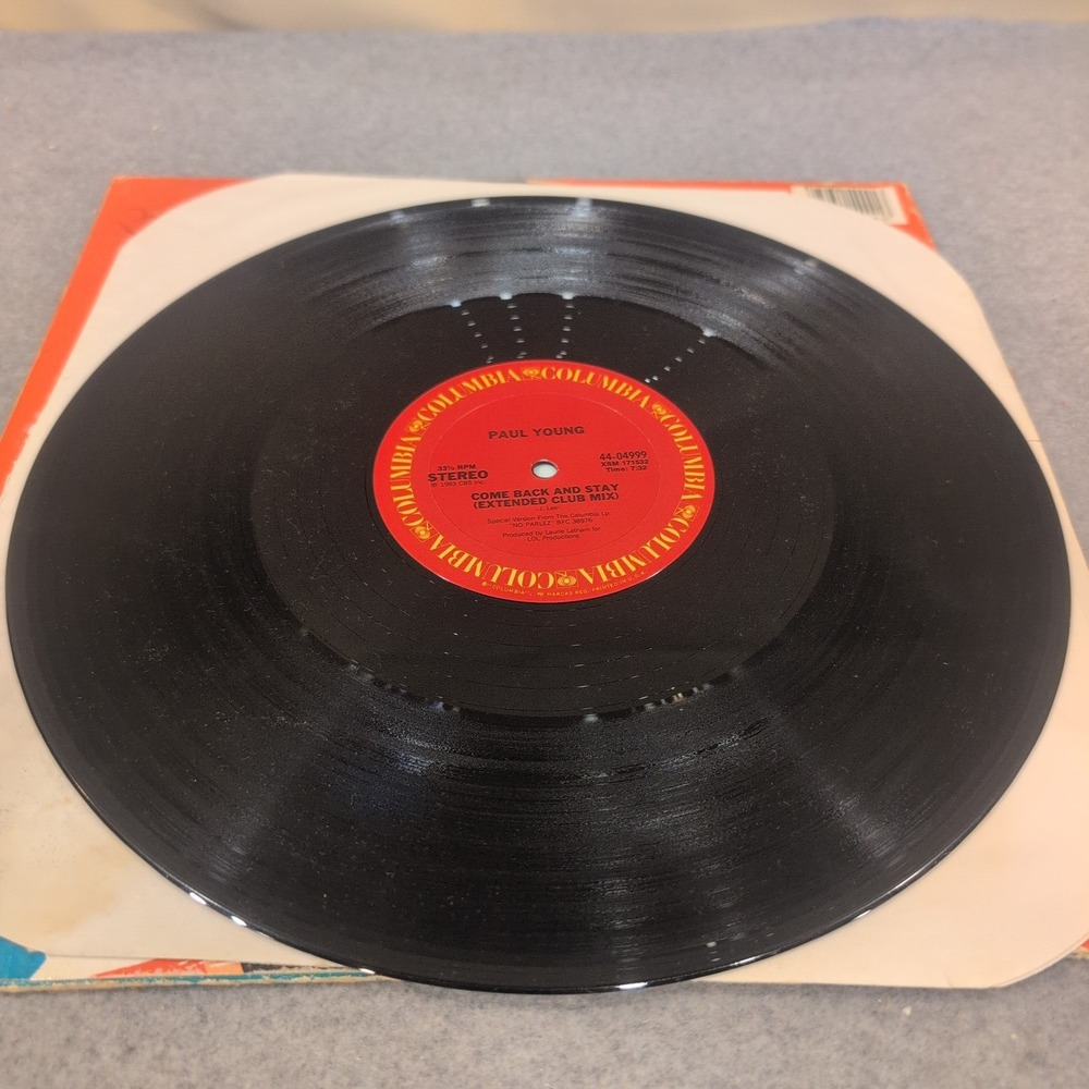 Paul Young Love of the Common People Come Back and Stay 12" Vinyl Promo 1983 - Picture 6 of 7
